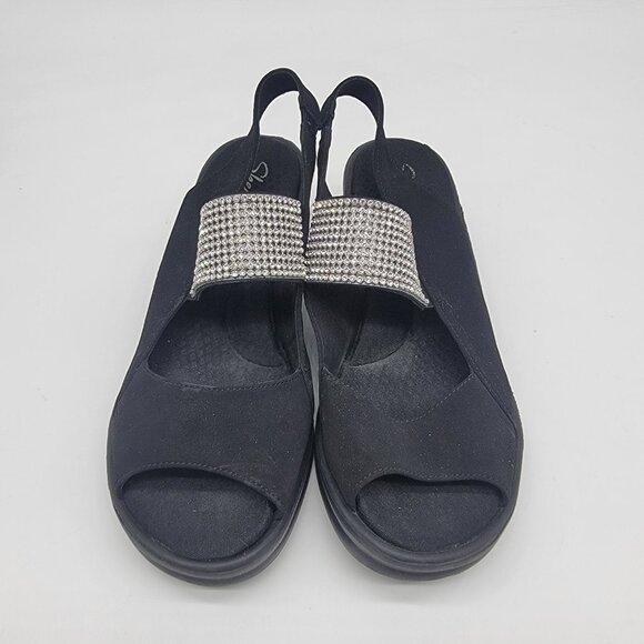 Skechers  RUMBLERS SPARKLE ON 38587 Sandals Black 9.5 - Picture 2 of 7